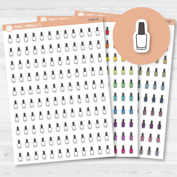Paint Nails Icon| Hand Doodled Nail Polish Planner Stickers | I-445