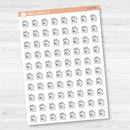 Clean House Pay Mortgage Icons | Hand Doodled House Planner Stickers | I-447