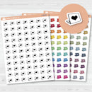 Work from Home Computer Icons | Hand Doodled Laptop Planner Stickers | I-448