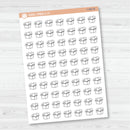 Hand Doodled Happy Mail Box Planner Stickers | I-452