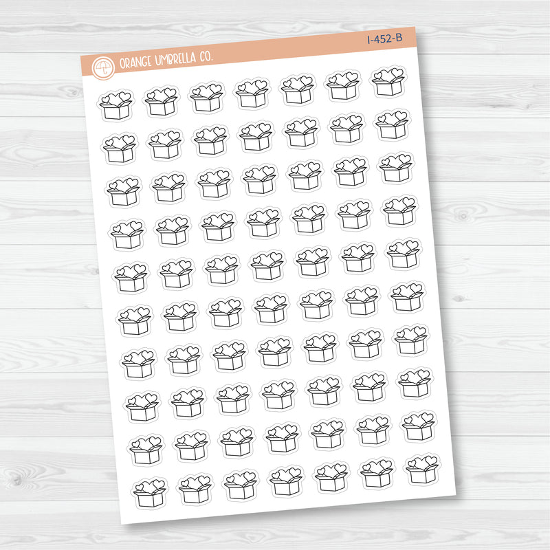 Hand Doodled Happy Mail Box Planner Stickers | I-452