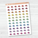 Currently Reading Icons | Hand Doodled Book Stack Icon Planner Stickers | I-455
