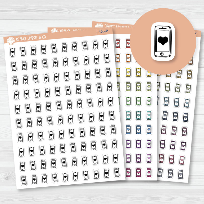 To Call Icons | Hand Doodled Cell Phone Planner Stickers | I-456