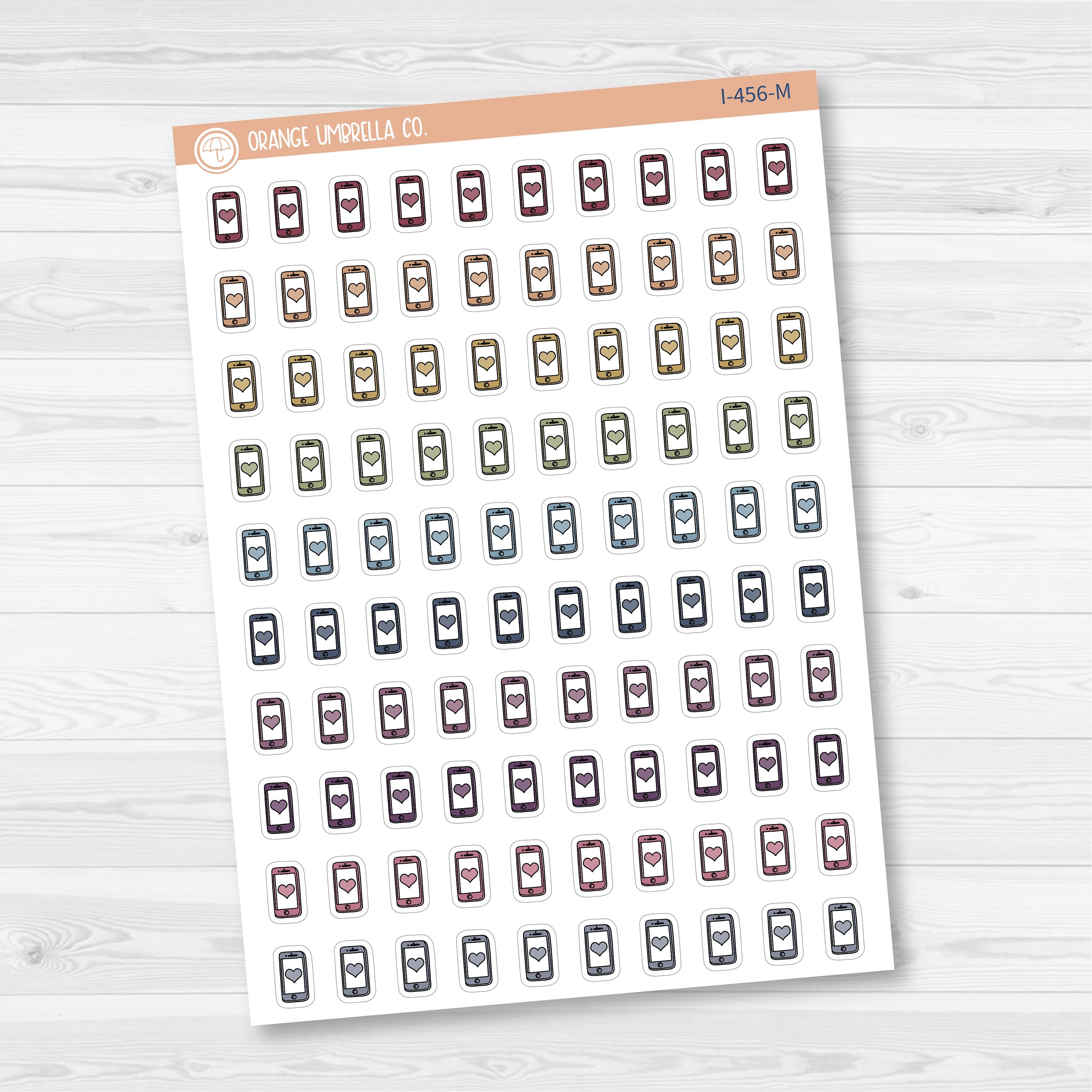 To Call Icons | Hand Doodled Cell Phone Planner Stickers | I-456