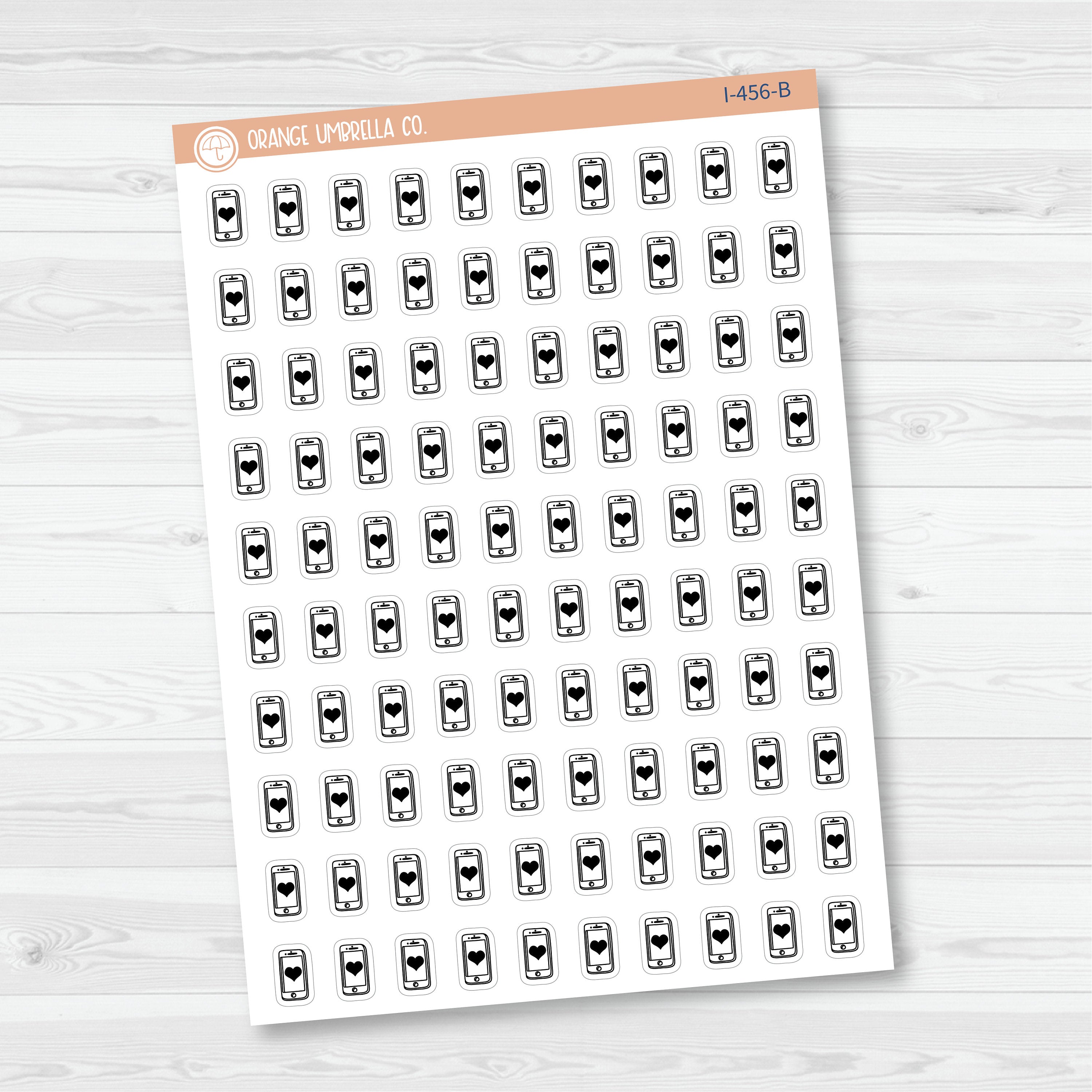 To Call Icons | Hand Doodled Cell Phone Planner Stickers | I-456