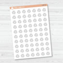 Recycling Icons | Hand Doodled Recycle Day Planner Stickers | I-457