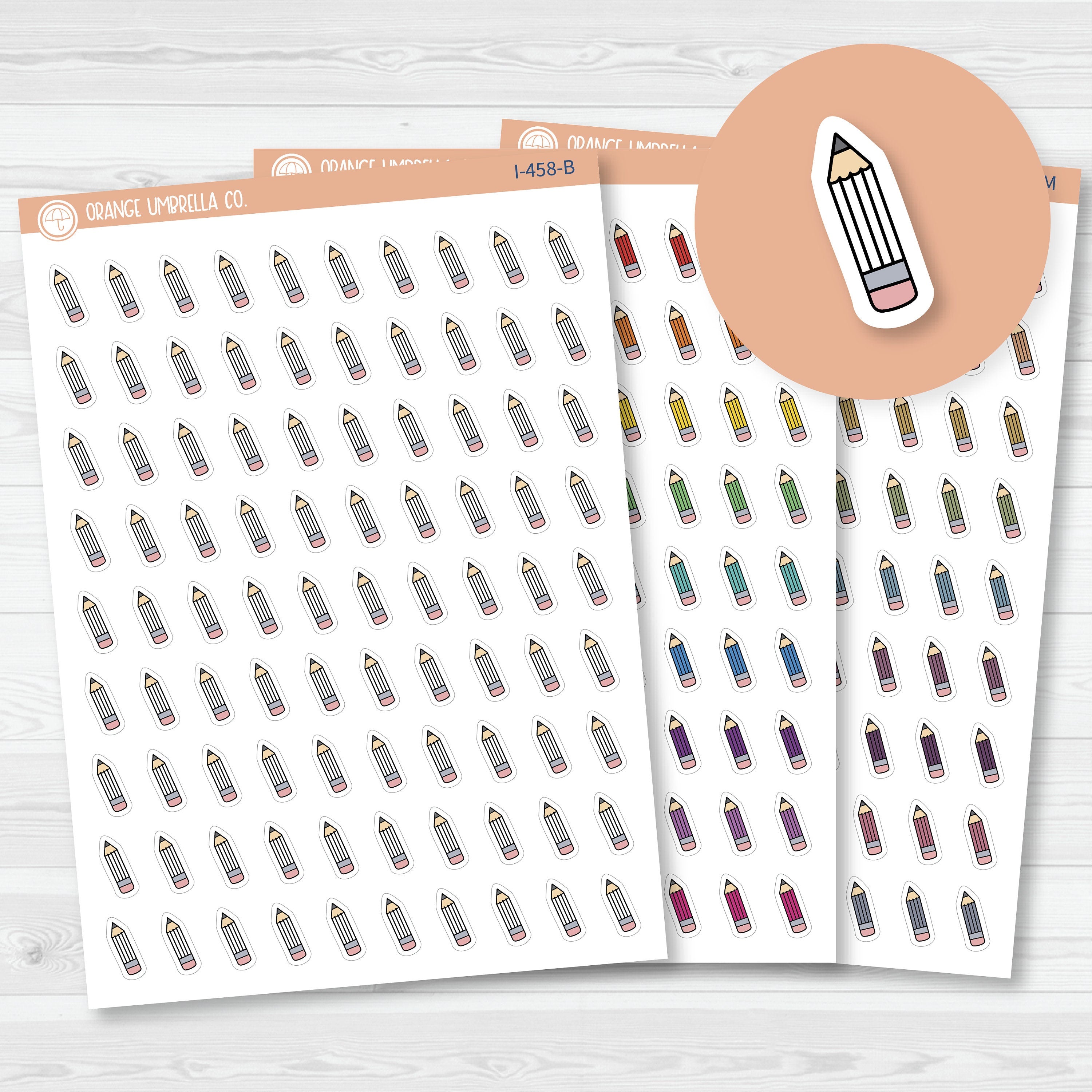 To Do List Icons | Hand Doodled Pencil Planner Stickers | I-458