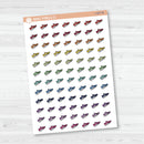 Walk Exercise Icons | Hand Doodled Gym Shoes Planner Stickers | I-427