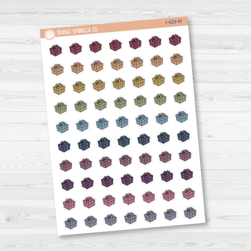 Birthday Gift Icons | Hand Doodled Present Icon Planner Stickers | I-429