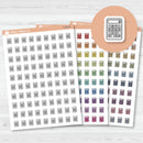 Budget Icons | Hand Doodled Calculator Icon Planner Stickers | I-431