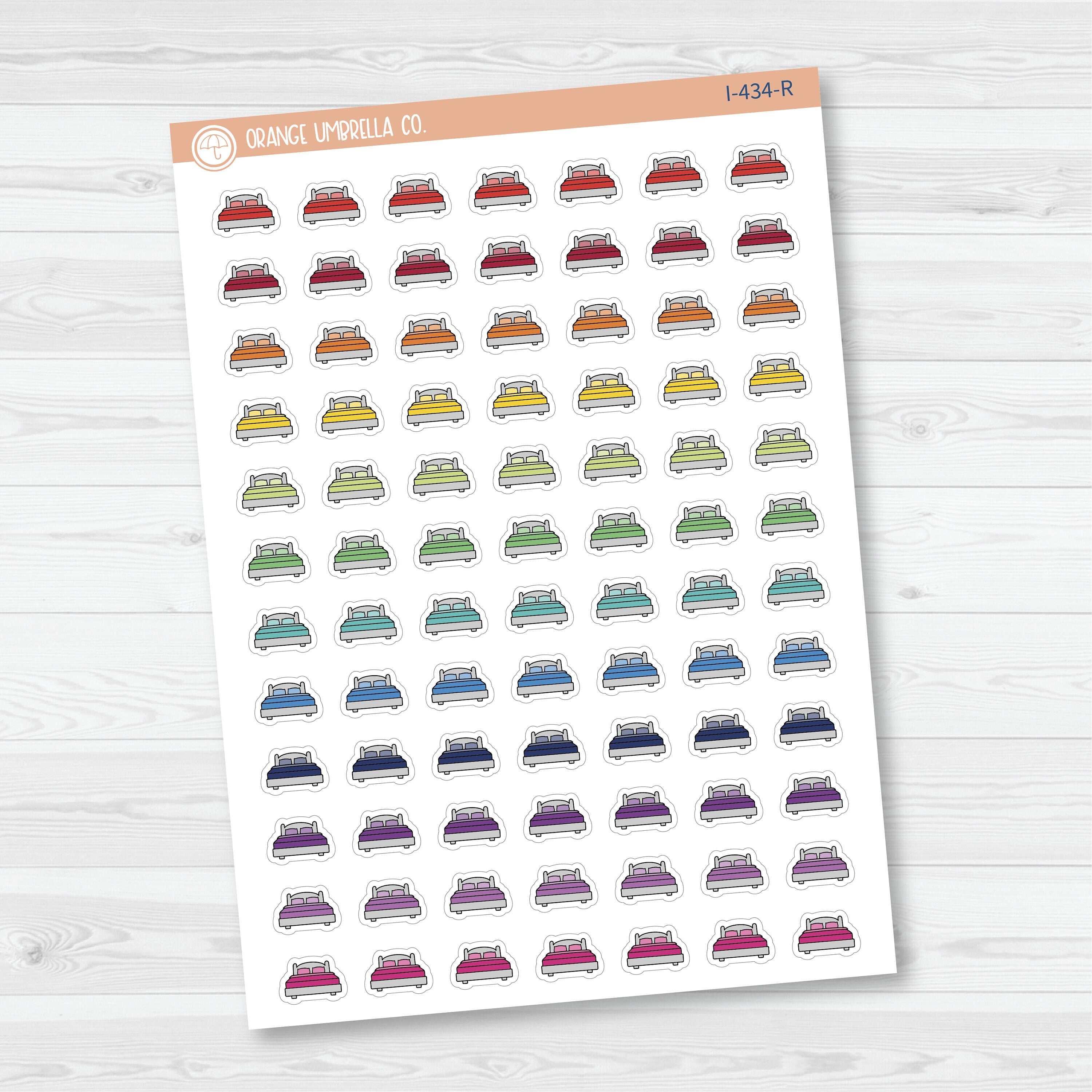 Wash Sheet Icons | Hand Doodled Bed Icon Planner Stickers | I-434