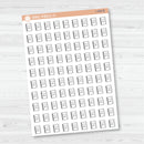 Planner Time Icons | Hand Doodled Planner Icon Planner Stickers | I-435