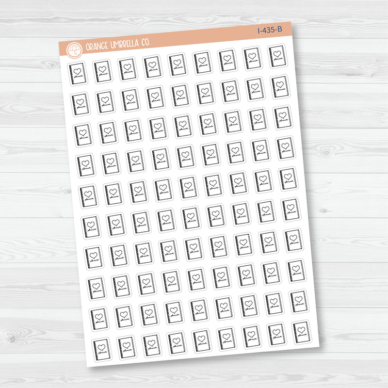 Planner Time Icons | Hand Doodled Planner Icon Planner Stickers | I-435