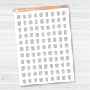 Trash Day Icons | Hand Doodled Trash Can Planner Sticker | I-439