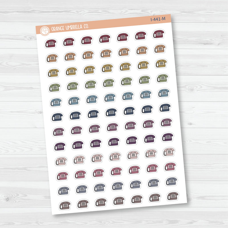 To Call Icons | Hand Doodled Telephone Planner Stickers | I-441