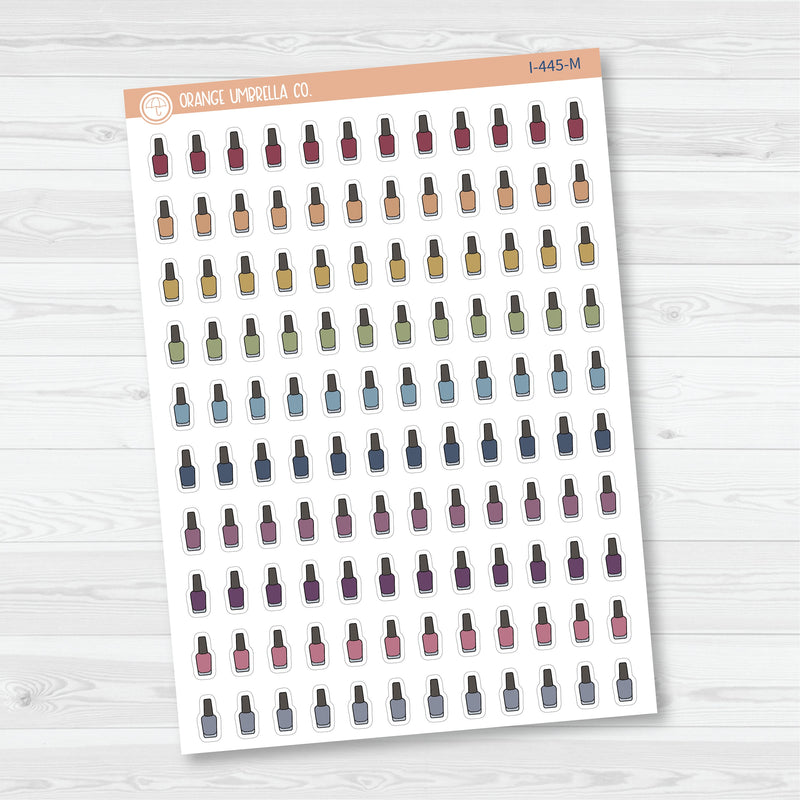 Paint Nails Icon| Hand Doodled Nail Polish Planner Stickers | I-445