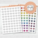 Hand Doodled Happy Mail Box Planner Stickers | I-452