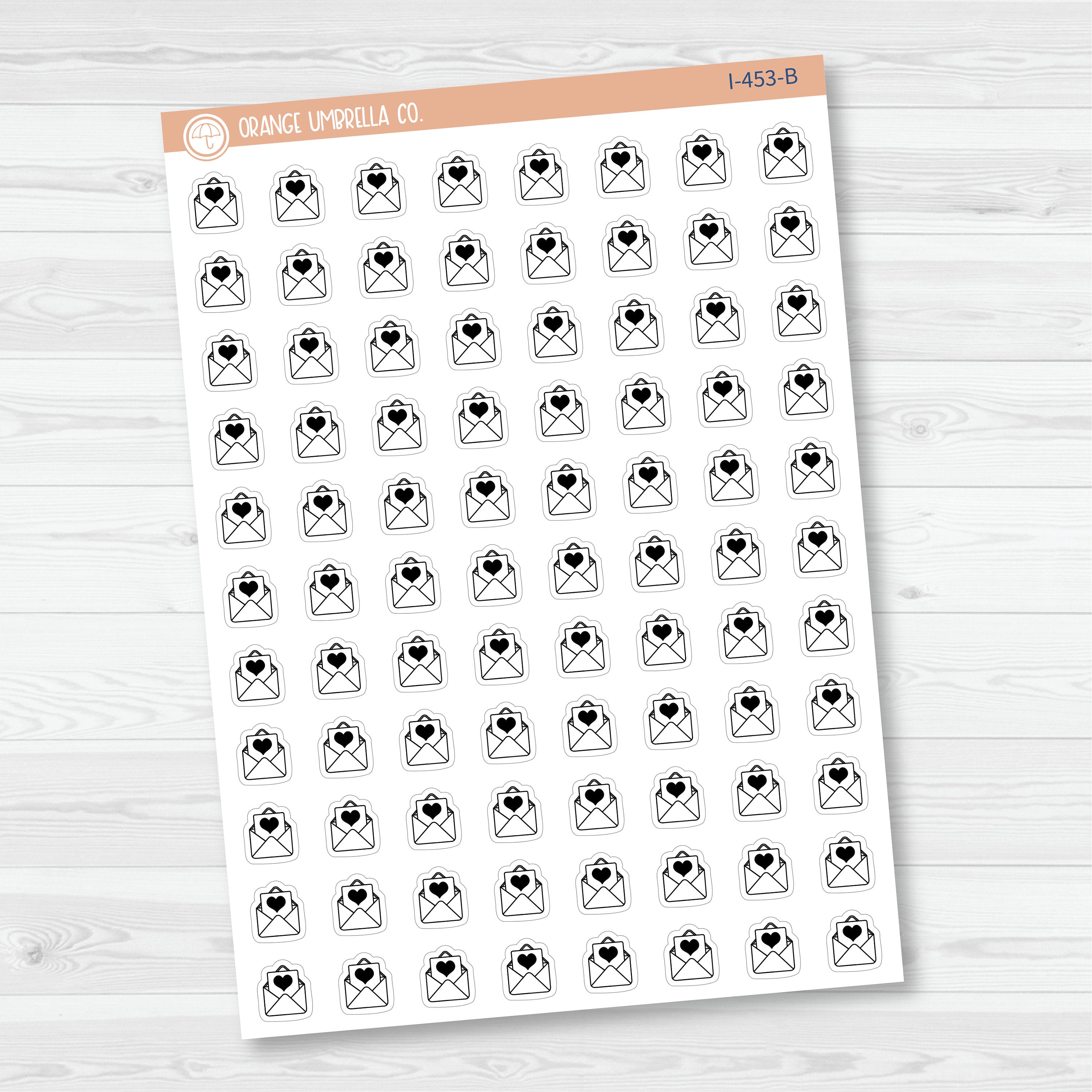 Happy Mail Icons | Hand Doodled Mail Envelope Planner Stickers | I-453
