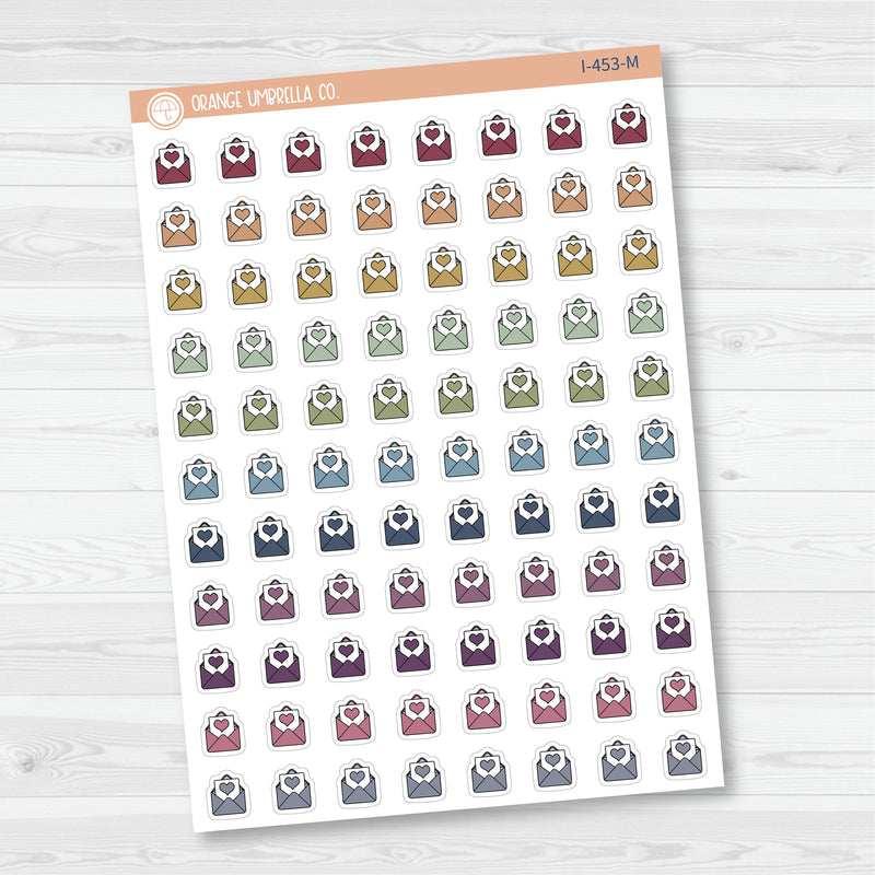 Happy Mail Icons | Hand Doodled Mail Envelope Planner Stickers | I-453
