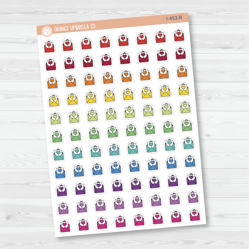 Happy Mail Icons | Hand Doodled Mail Envelope Planner Stickers | I-453