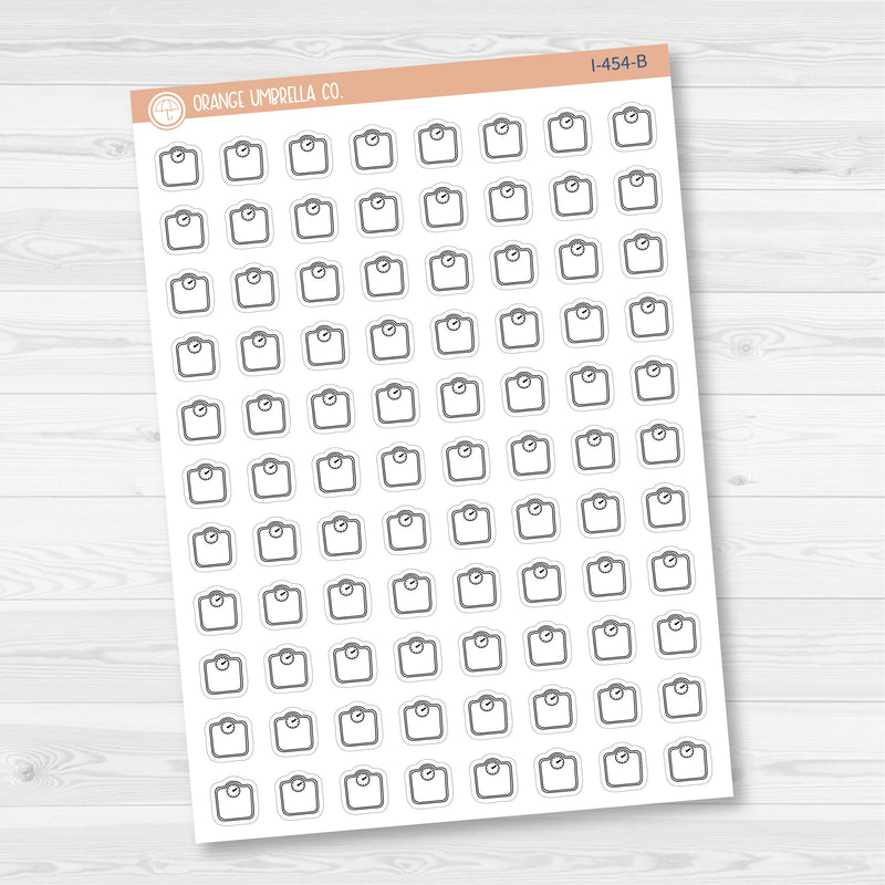 Scale Icon | Hand Doodled Weigh In Planner Stickers | I-454