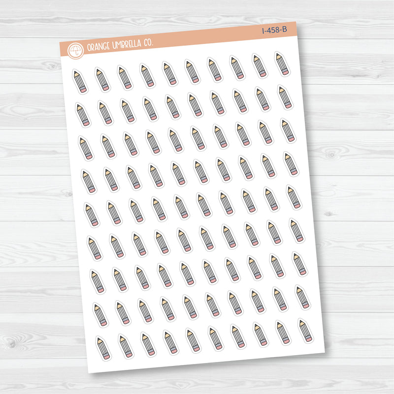To Do List Icons | Hand Doodled Pencil Planner Stickers | I-458