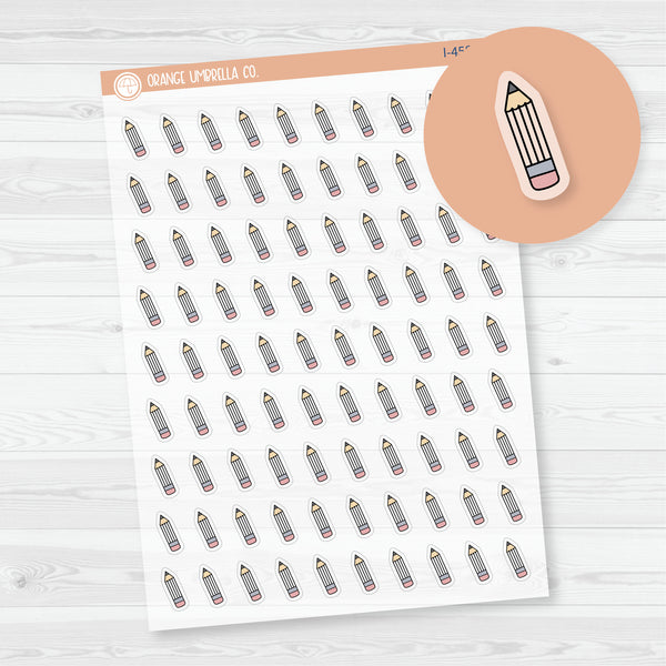 To Do List Icons | Hand Doodled Pencil Planner Stickers | Clear Matte | I-458-BCM