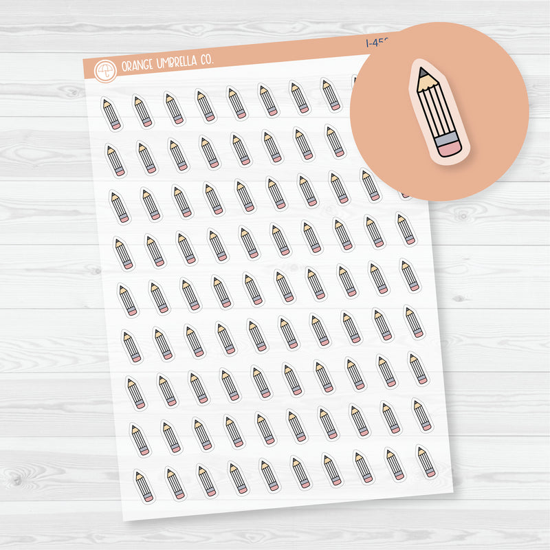 To Do List Icons | Hand Doodled Pencil Planner Stickers | Clear Matte | I-458-BCM