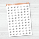 Hand Doodled Towel Stack | Laundry Planner Stickers and Labels | I-459