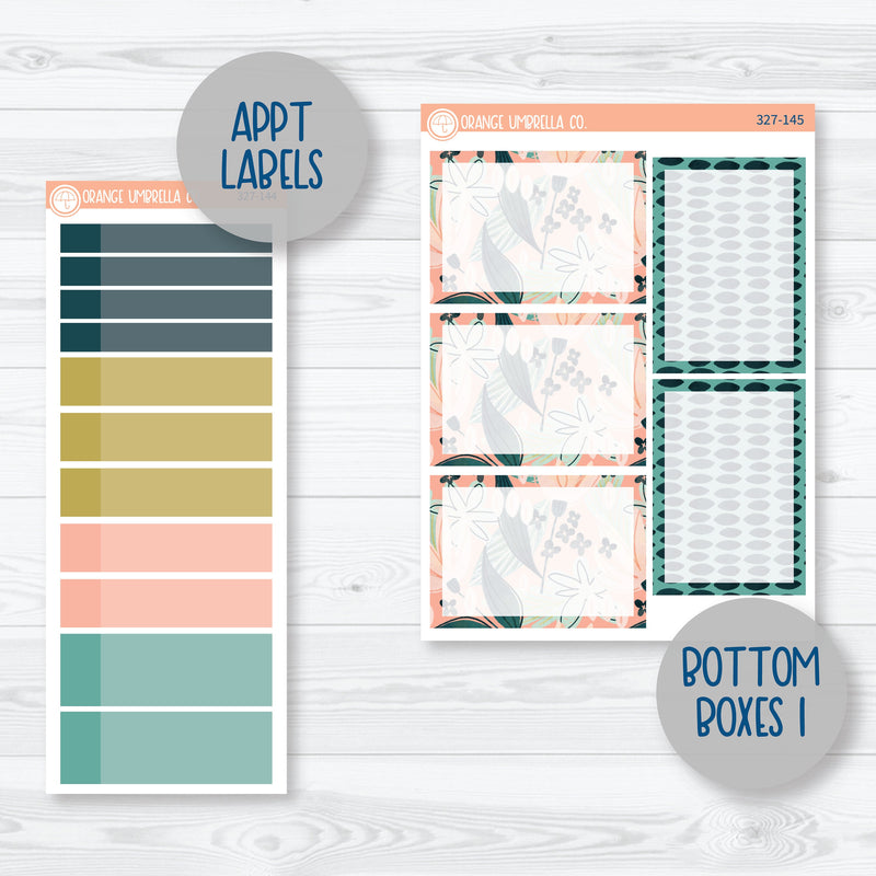 Tropical Floral Stickers | A5 Plum Daily Planner Kit Stickers | Island Sunrise | 327-141