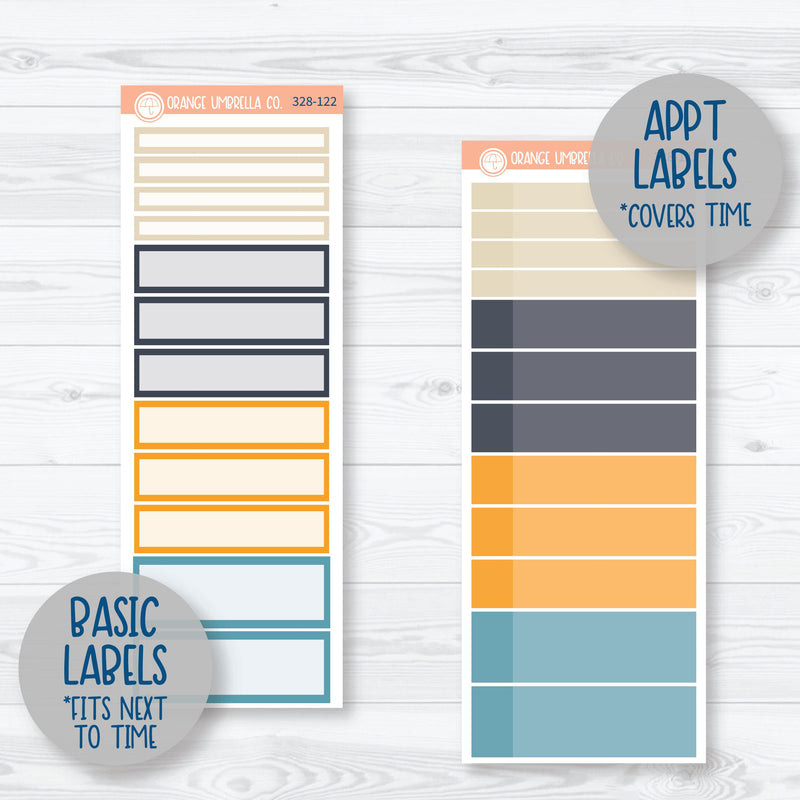 Blue & Yellow Floral Sticker Kit | A5 Daily Duo Planner Kit Stickers | Casual Friday | 328-121