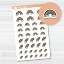 Hand Doodled Rainbows Icon Planner Stickers | I-466