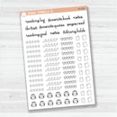 Reading Journal Mixed Sheets Planner Stickers | M-009 & M-010