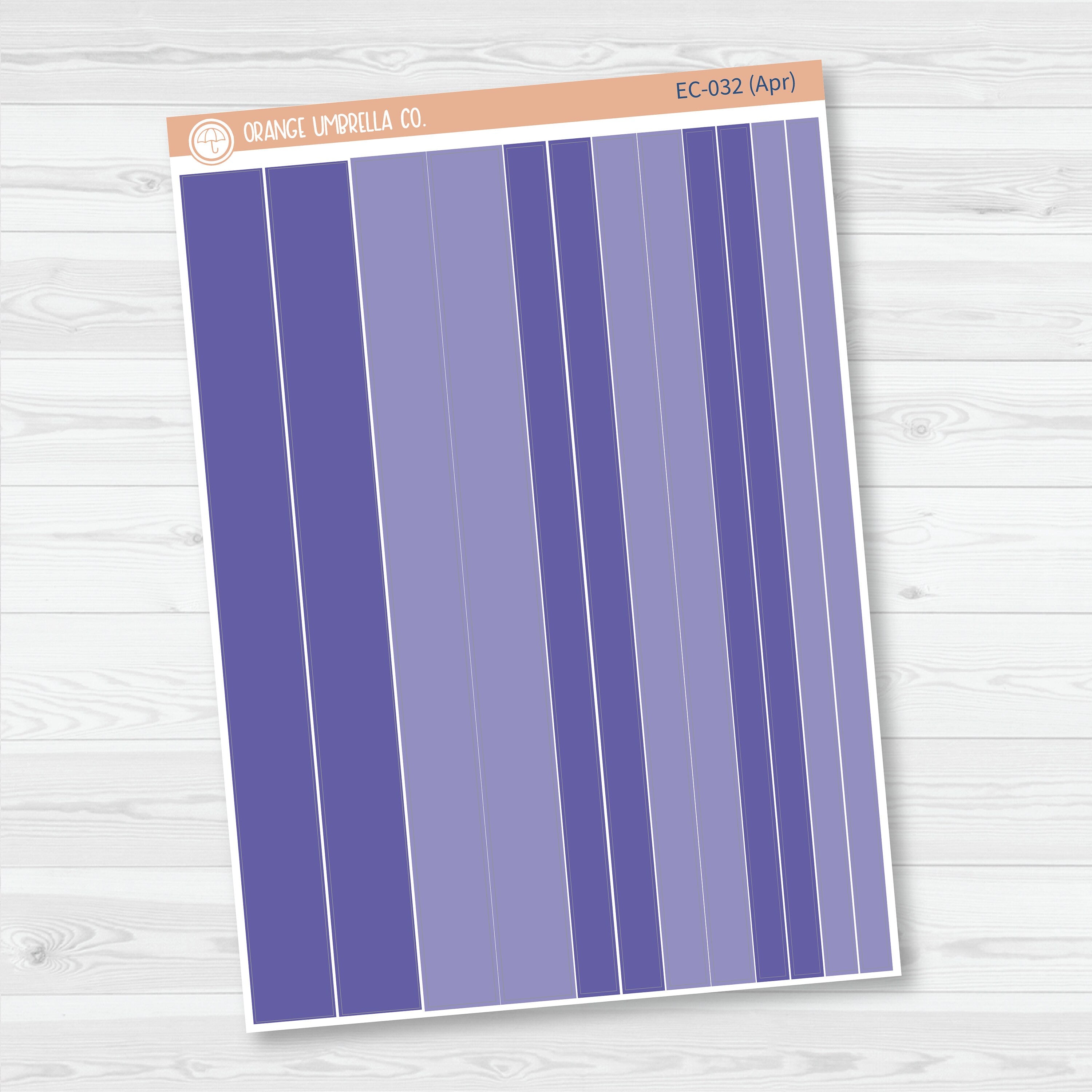 Erin Condren Washi Planner Stickers | Erin Condren Palette | EC-029-034