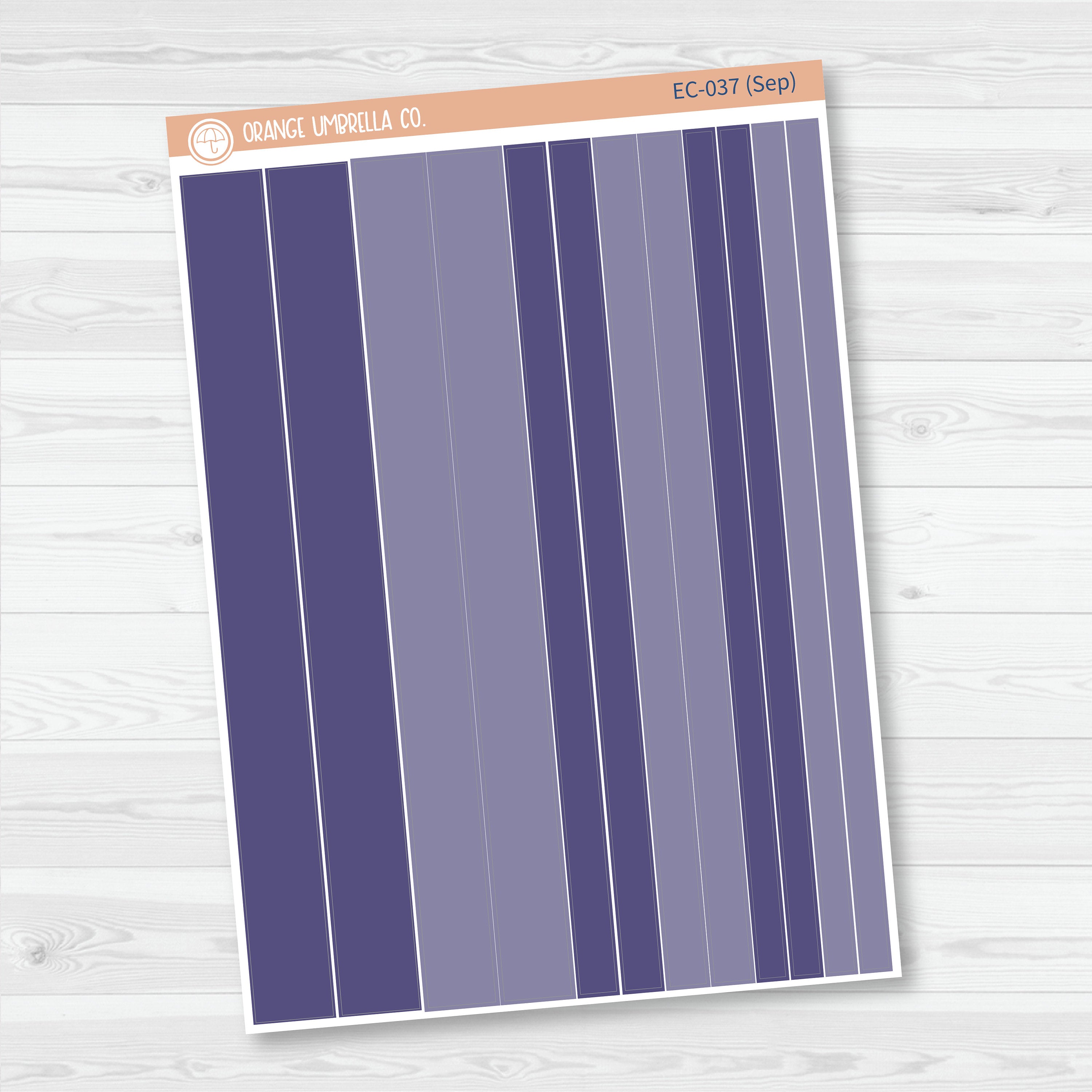 Erin Condren Colored Washi Planner Stickers | Erin Condren Palette | EC-035-040
