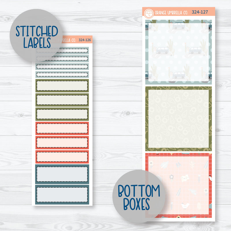 Summer Vacation Kit | A5 Daily Duo Planner Kit Stickers | Well Traveled | 324-121