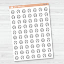 Hand Doodled Headphones Icon Planner Stickers | I-465