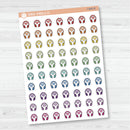 Hand Doodled Headphones Icon Planner Stickers | I-465