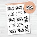 2028 Year Monthly Planner Stickers | F2 Script | B-719-B