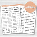 Reading Journal Mixed Sheets Planner Stickers | M-009 & M-010