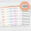 Days of the Week Header Planner Stickers | F13 | B-726