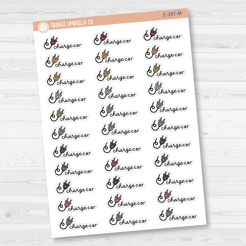 Charge Car Icon Script Planner Stickers and Labels | FC16 | E-297