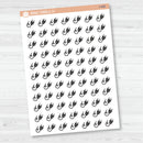 Hand Doodled Plug/Unplug Icon Planner Stickers | I-468