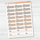 Steps Color Stitched Quarter Box Planner Stickers | L-498