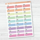 Steps Color Stitched Quarter Box Planner Stickers | L-498