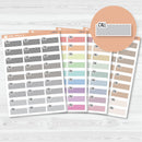 Call Color Stitched Quarter Box Planner Stickers | L-500