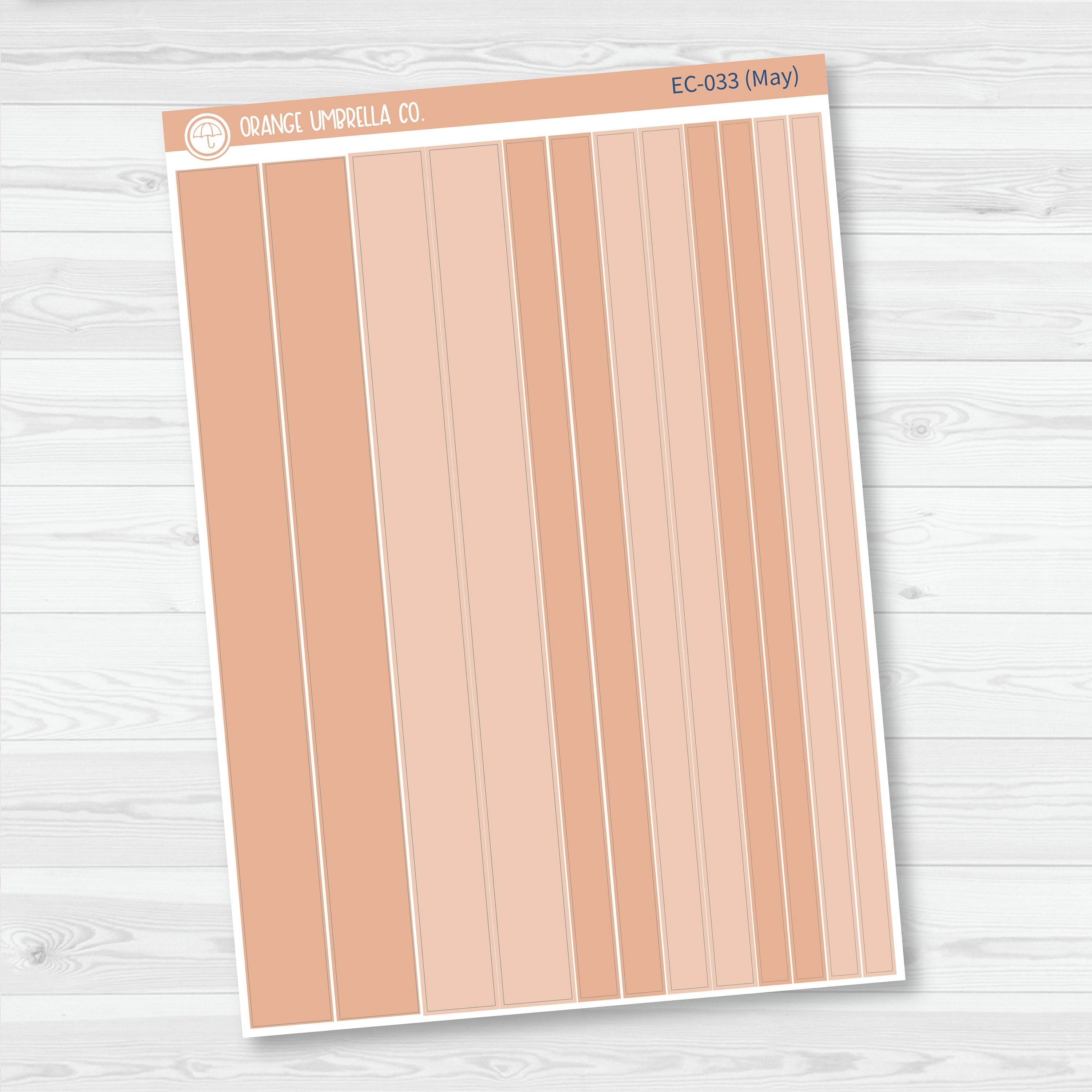 Erin Condren Washi Planner Stickers | Erin Condren Palette | EC-029-034