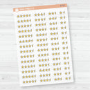 Star\Half Star Rating - Movie and Book Icon Tracker Planner Stickers | Clear Matte | B-722 & B-723-CM