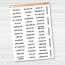US Holiday - Mini Script Planner Stickers | F8 | S-004