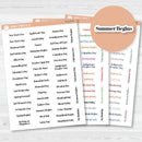 US Holiday - Mini Script Planner Stickers | F19 | S-013